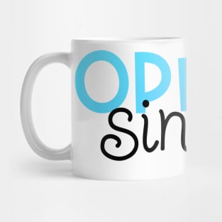 Opera Singer Blue Gradient Mug